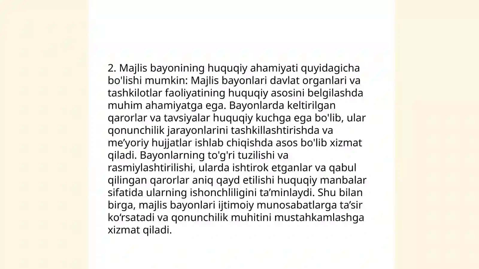 Majlis Bayoni va Majlis Bayonidan Ko'chirmaning Tuzulishi 4