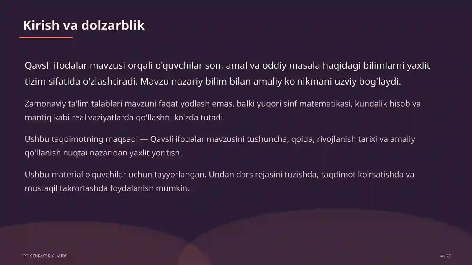 Qavsli ifodalar (2-sinf) 4