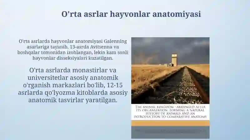 Hayvonlar anatomiyasi tarixi 4