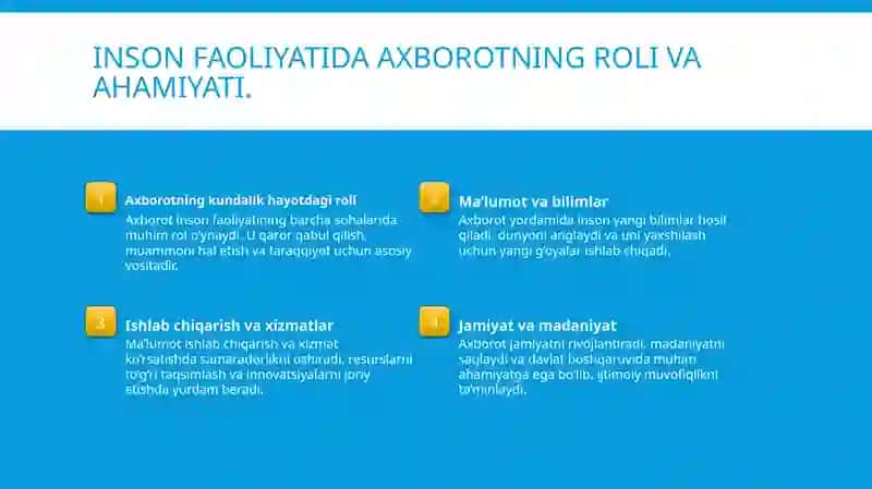 Axborot nima va uning manbalari 4
