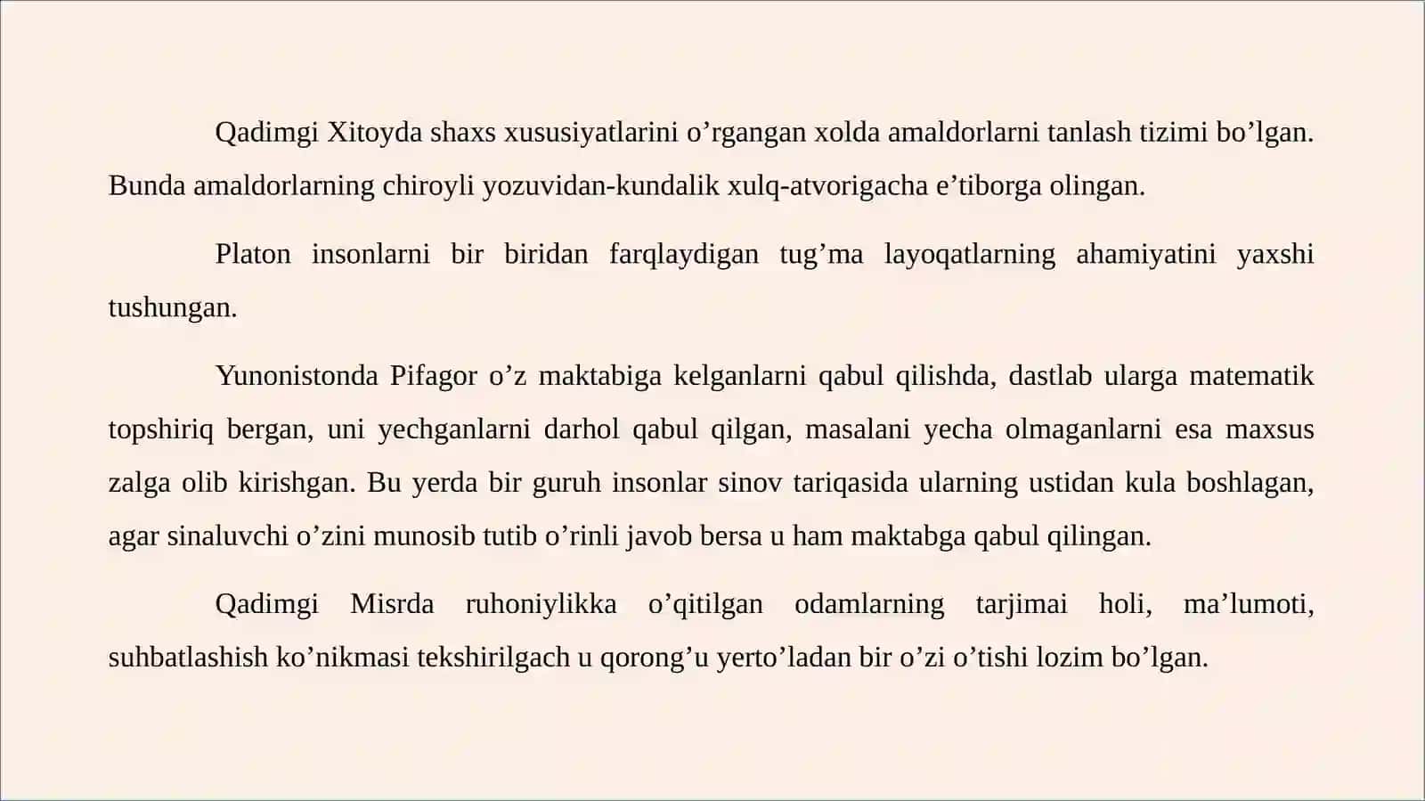 Psixologiya fanining predmeti, rivojlanish tarixi, sohalari va tadqiqot metodlari. 4