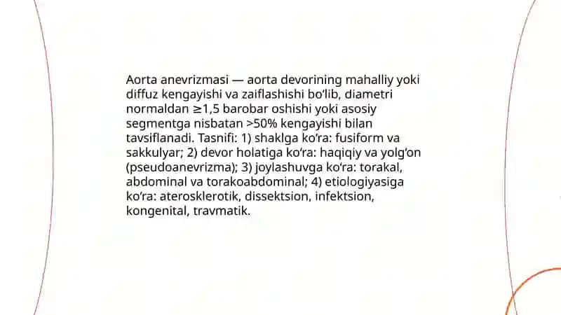 Aorta anevrizmasi 4