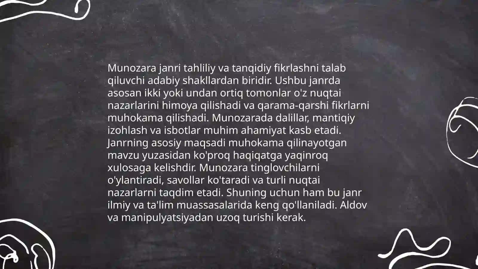 Munozara janri 4
