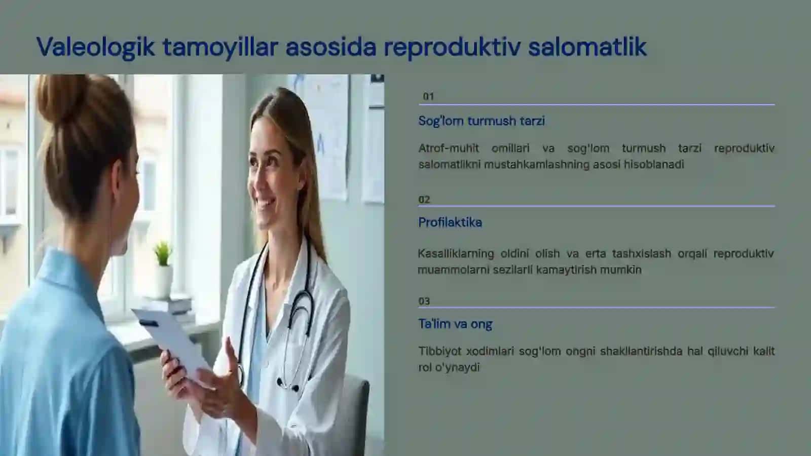 Reproduktiv salomatlikning valeologik tamoyillari va tibbiyot xodimlarining roli 4