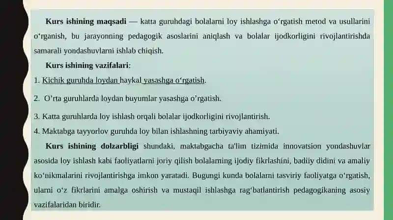 MAKTABGA TA’LIM TASHKILOTLARTIDA HAYKALTAROSHLIK ASARLARI BILAN TANISHTIRISH USULLARI 4