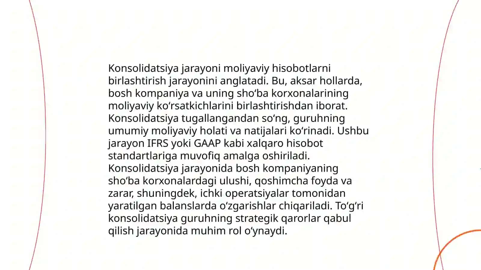 Moliyaviy holat to'g'risidagi hisobotni konsolidatsiyalash 4