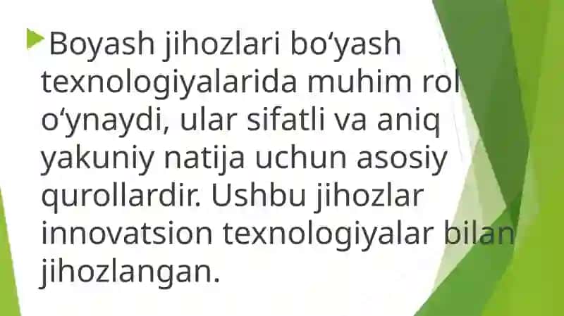 bo'yash jihozlari haqida 4