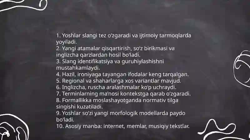 O'zbekcha kundalik slang: eng ko'p ishlatiladigan iboralar 4