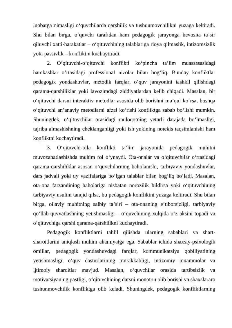 Ta’limiy hamkorlik pedagogik konfliktni yechishning samarali shakli 4