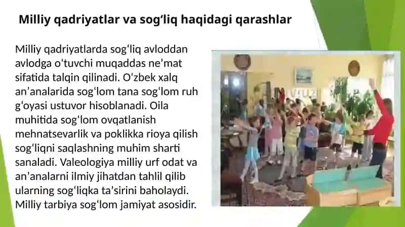Umuminsoniy va milliy qadriyatlardagi sog‘liq konsepsiyasi 4