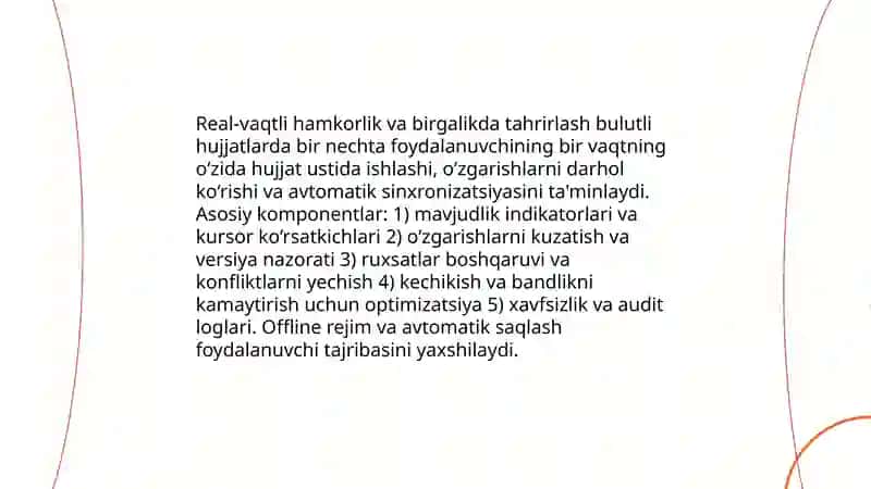 Bulutli hujjatlar bilan ishlash texnologiyalari 4