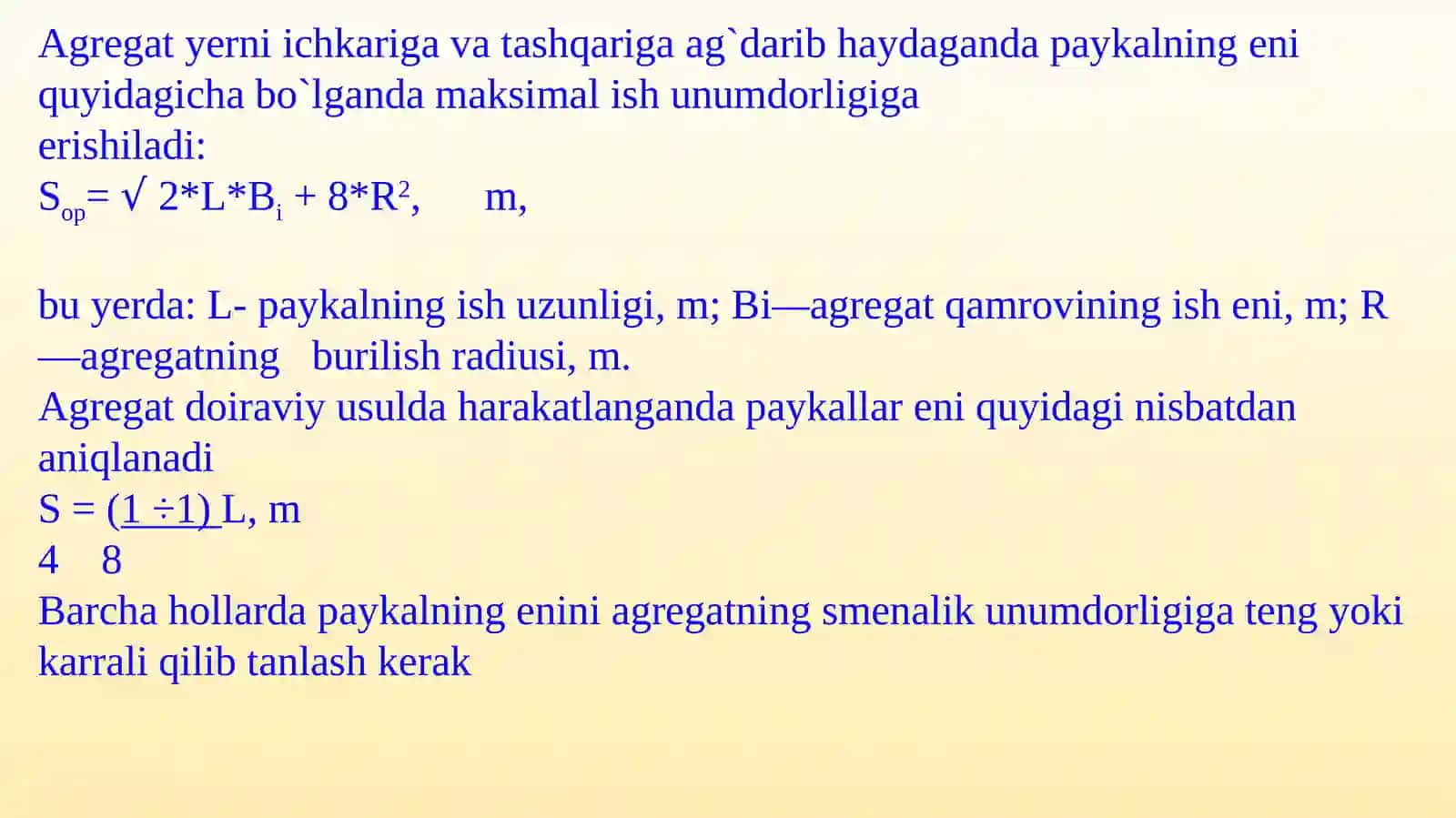 Amaliy mashg`ulot – 2.Agregatning harakatlanish usulini tanlashdagi dalillar 4