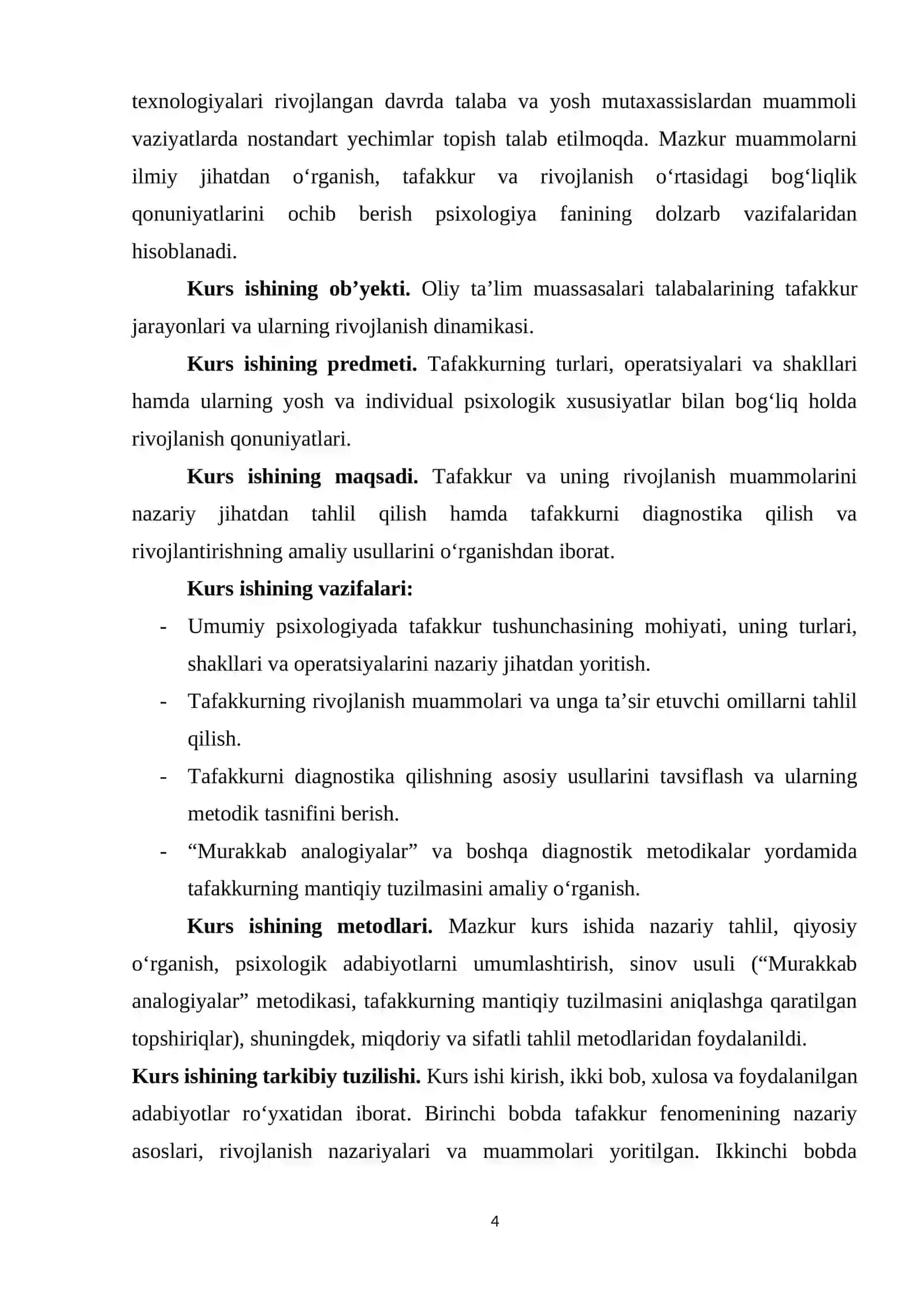 Tafakkur rivojlanishi 4