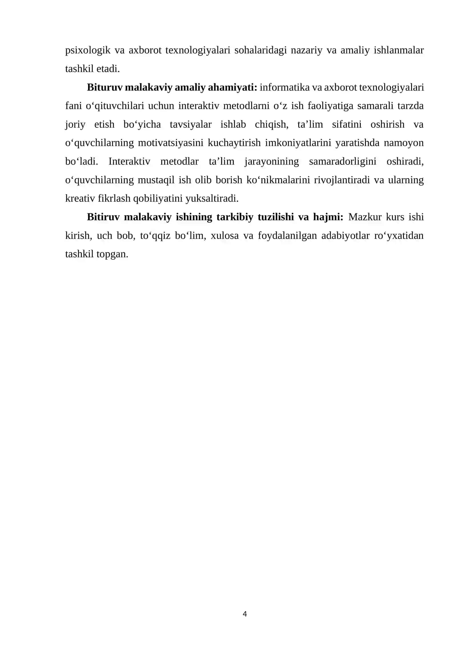 INTERAKTIV TEXNOLOGIYALARNI ULARNING DARS JARAYONIGA AMALIY QO’LLASH 4