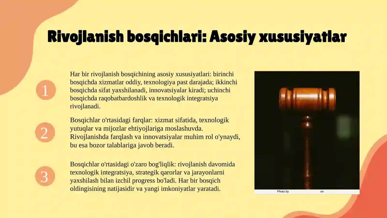 Xizmat koʻrsatish tarmoqlarini rivojlanish bosqichlari 4