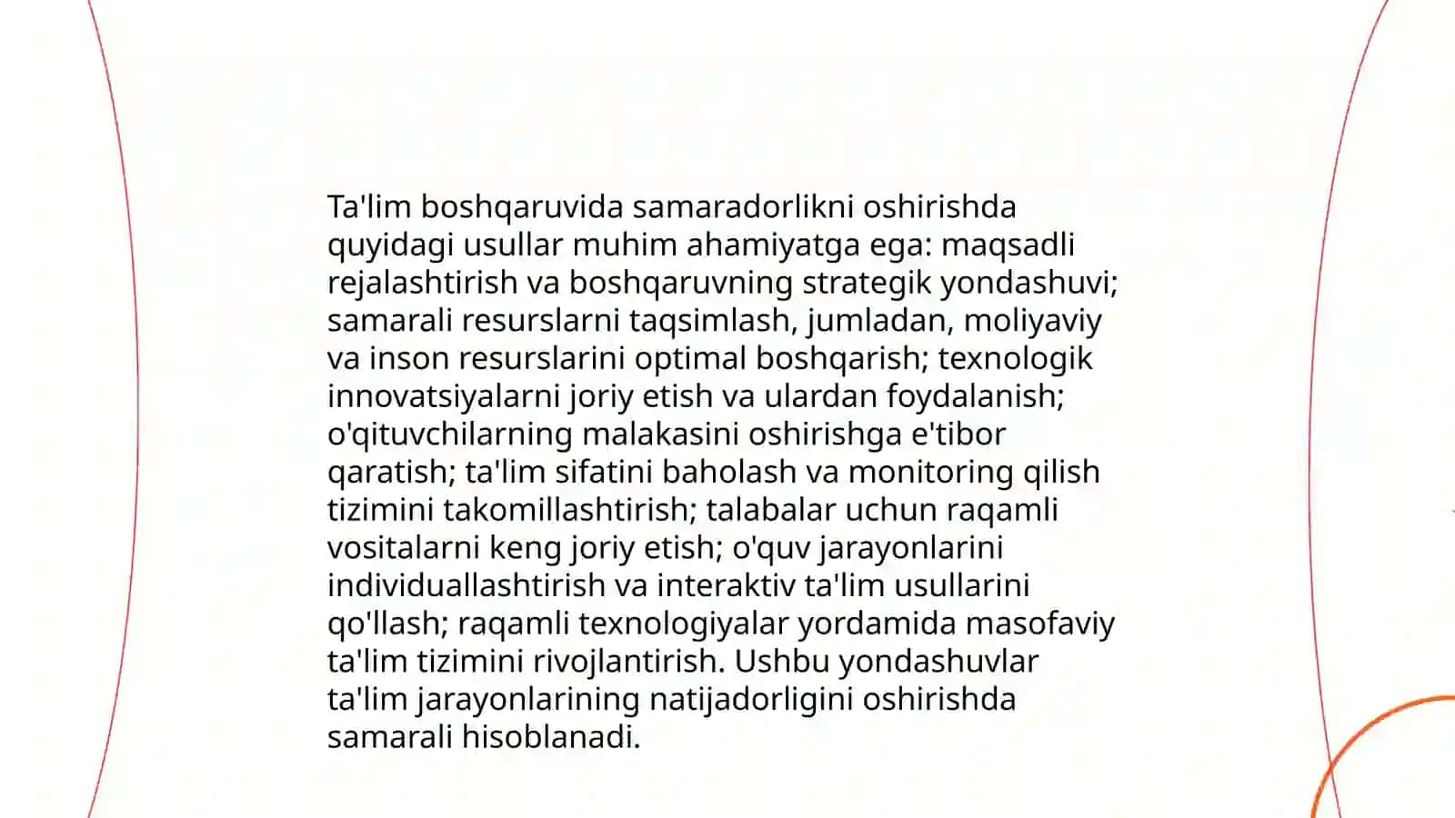 Boshlang'ich ta'lim boshqaruvini o'zlashtirish ehtiyotlari 4