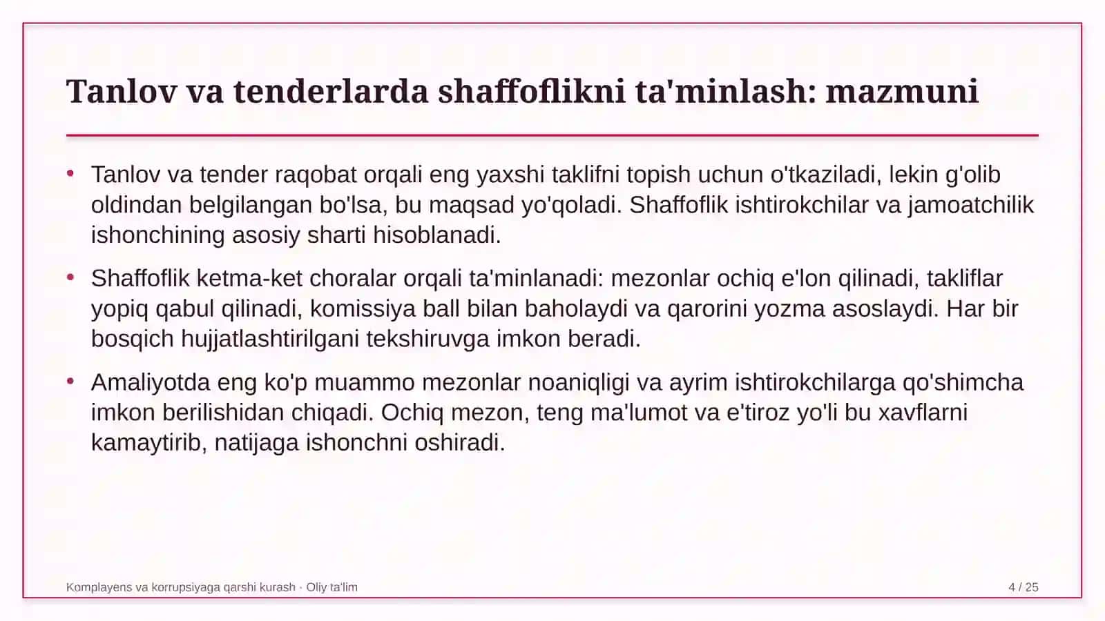 taksi xizmatida tanlov va tender jarayonlarida shaffoflikni ta'minlash 2719 4