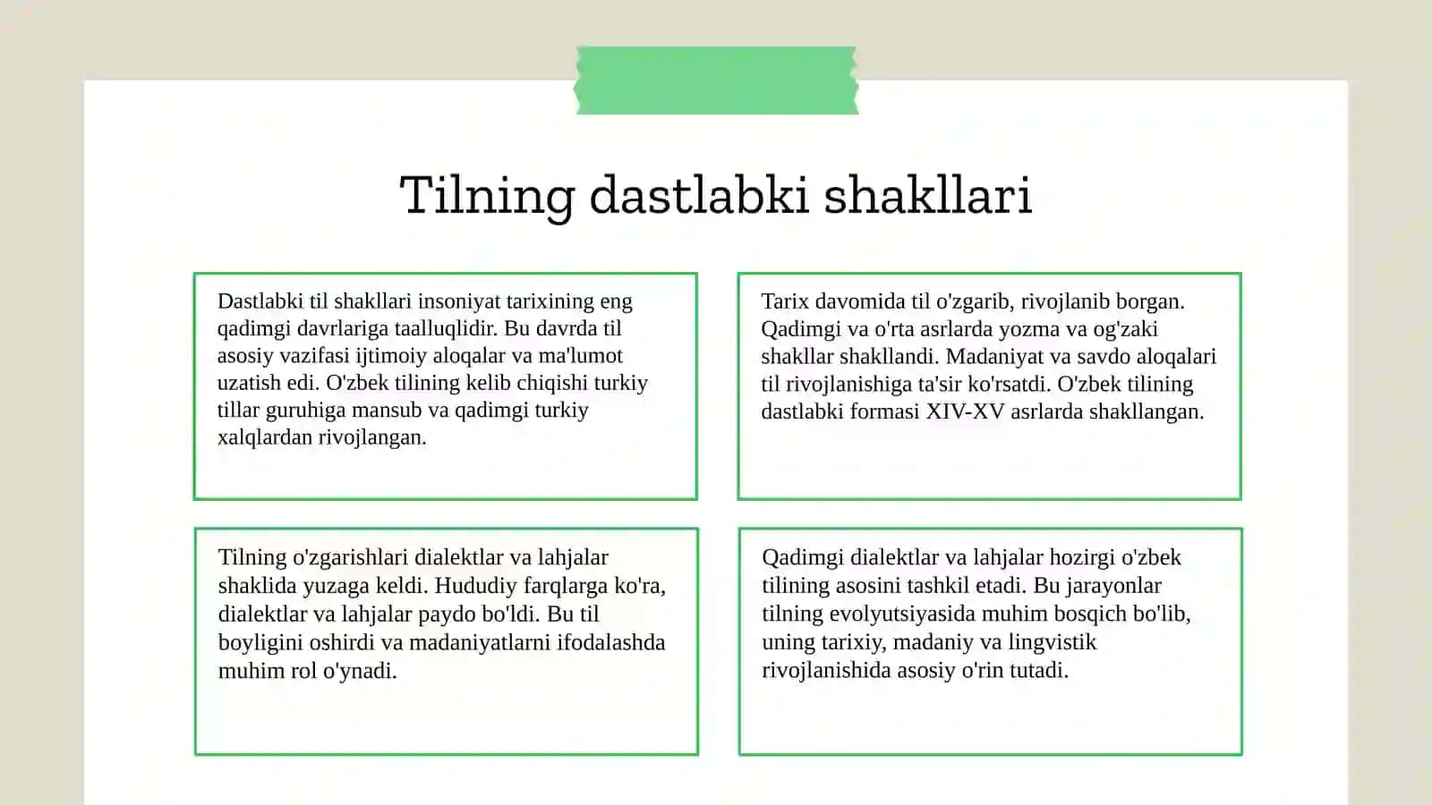 Tilning paydo bôlishi haqida 4