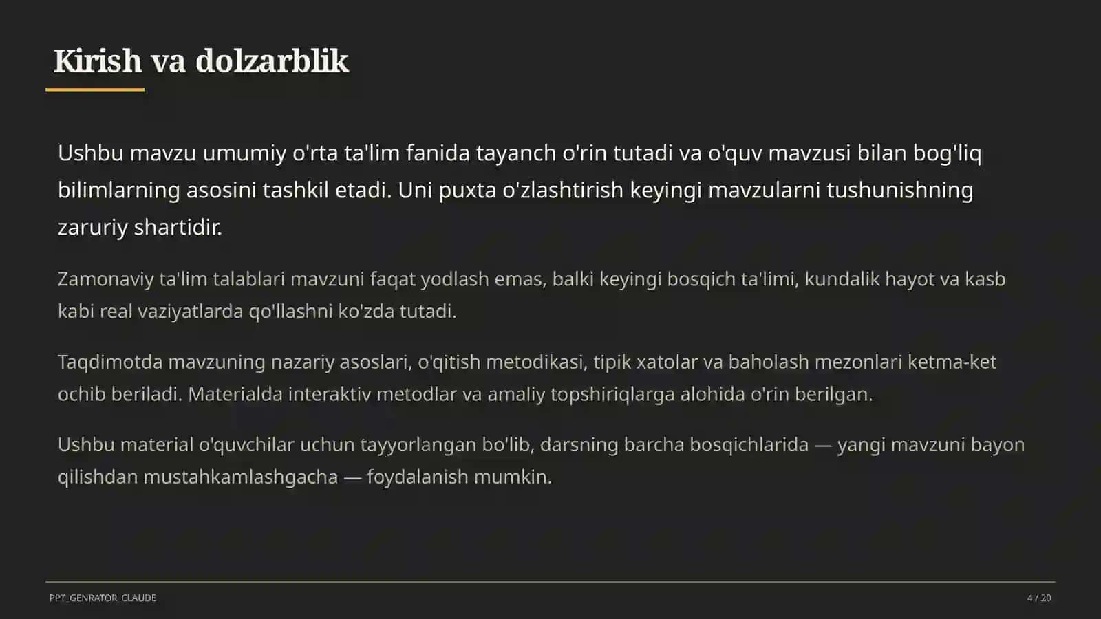 Yuqori sinflarda sun'iy intellekt darslari: nimani va qanday o'qitamiz? 4