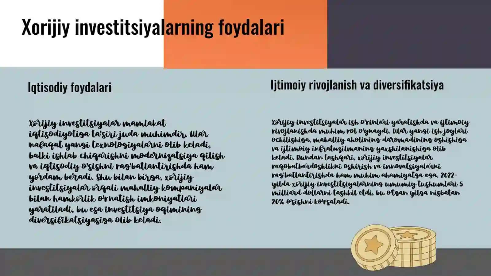 Xorijiy investitsiyalar va xorijiy investitsiyalarning huquqiy xolati 4