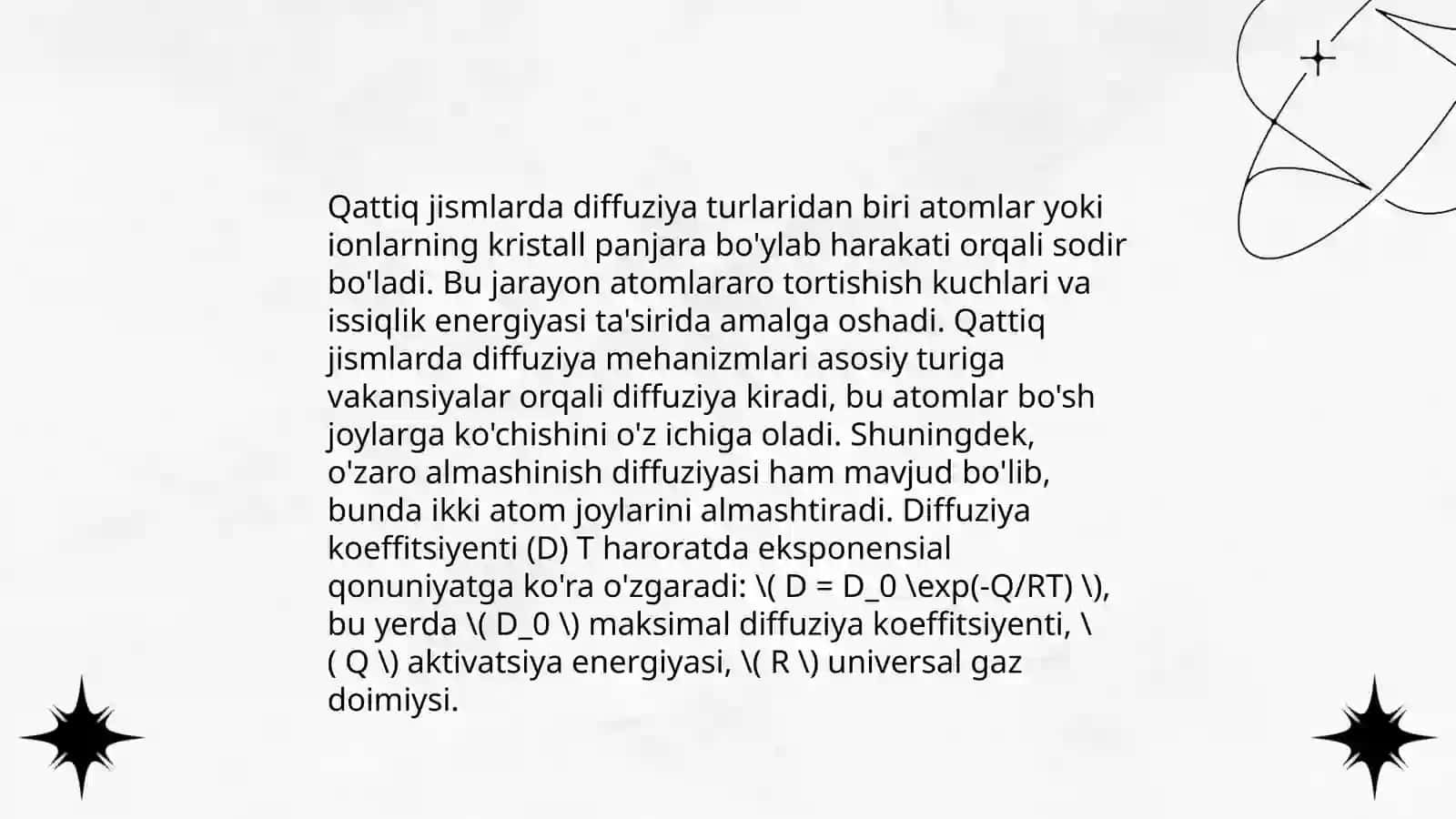 Qattiq jismlarda diffuziya hodisalari 4