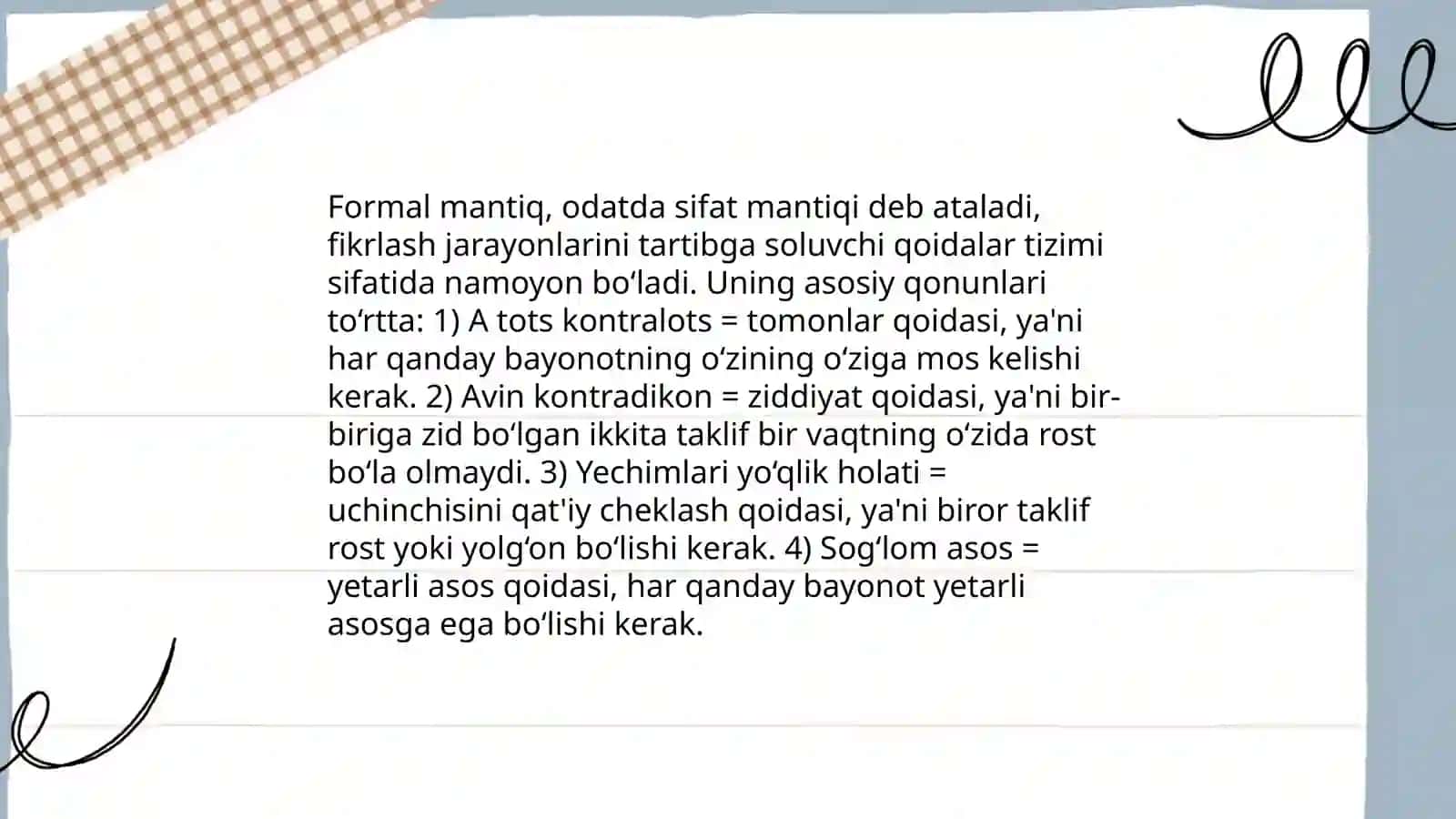 Tafakkurni mantiqiy shakllari va qonunlar 4