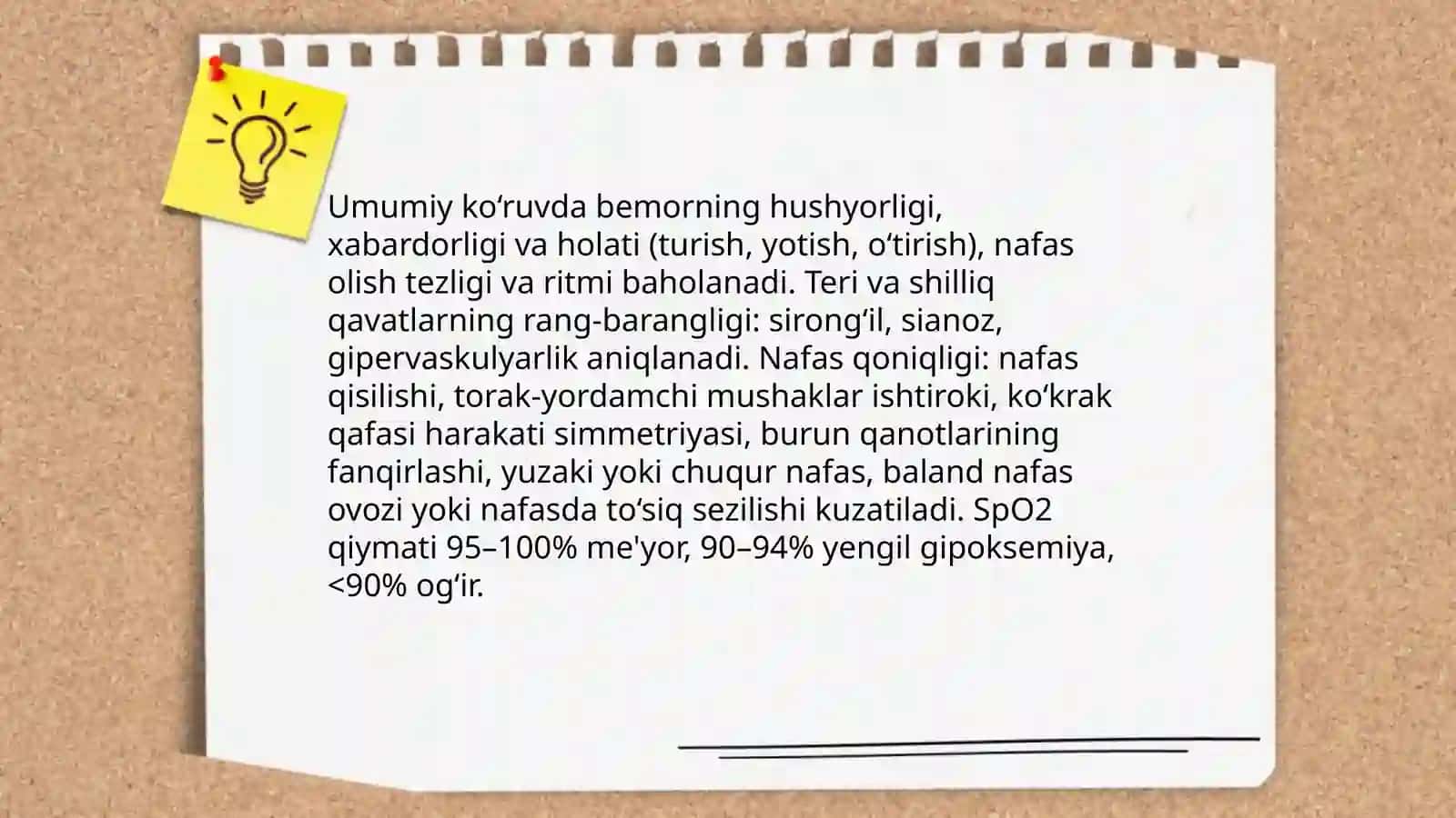 Nafas tizimi a'zolarini klinik va fizikal tekshirish usullari 4