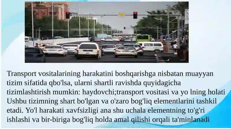 Yo’l Harakati Xavfsizligi Qoidalarini Jinoiy Tarzda Buzganlik Holatlarini Tergov qilish 4