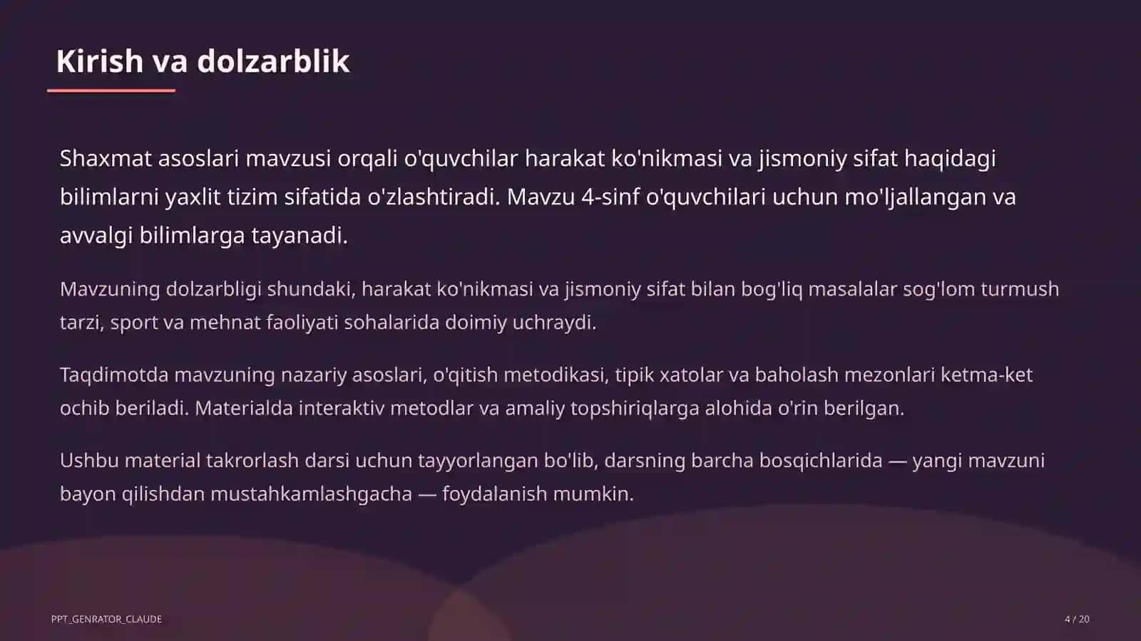 Shaxmat asoslari (4-sinf) 4