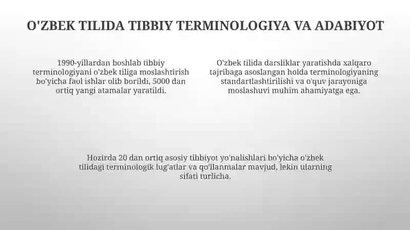 O'zbek Tilida Tibbiyot 4