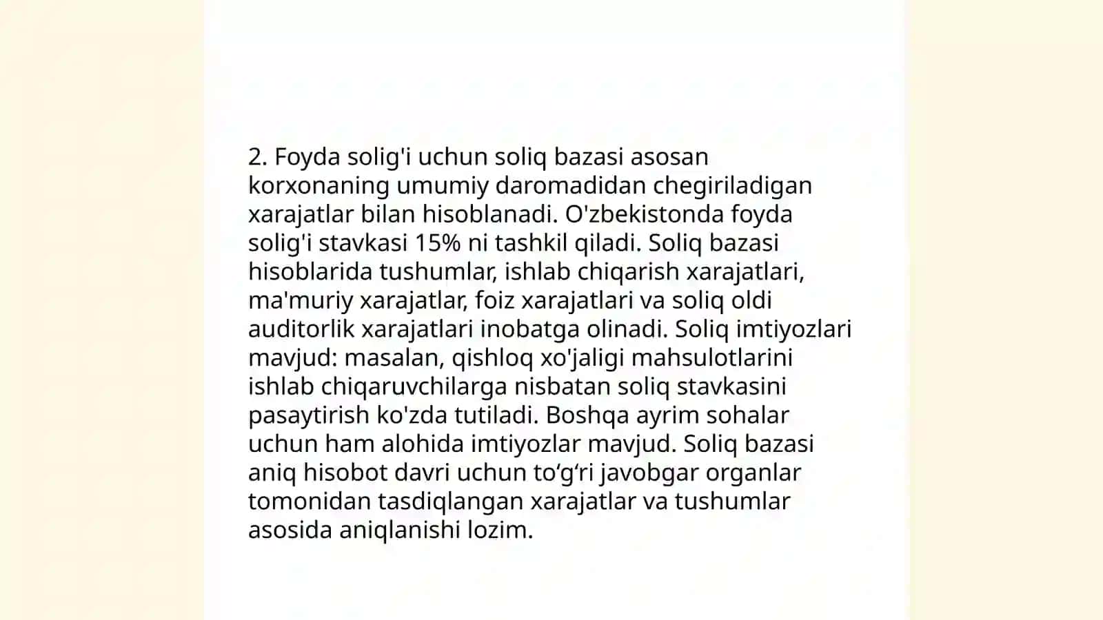 Foyda solig'i tushunchasi 4