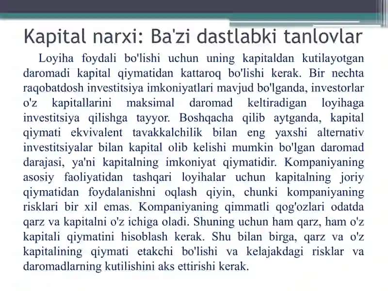 Kapital qiymati 4