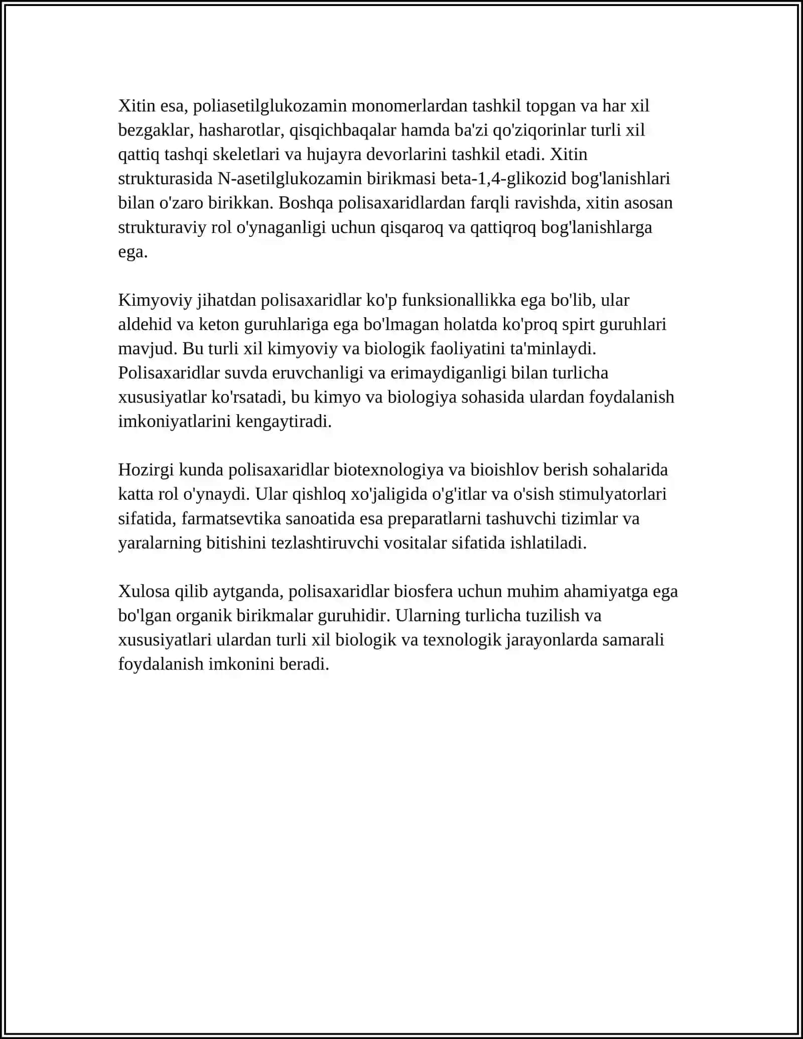 POLISAXARIDLARNI ENZIMATIK PACHRALANISHI 4