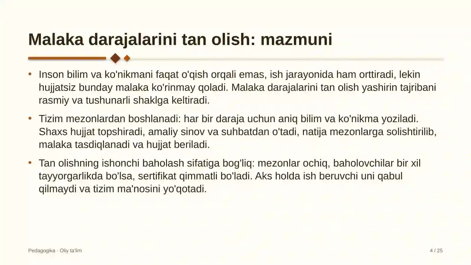 Internet-provayderlarda malaka darajalarini tan olish 4
