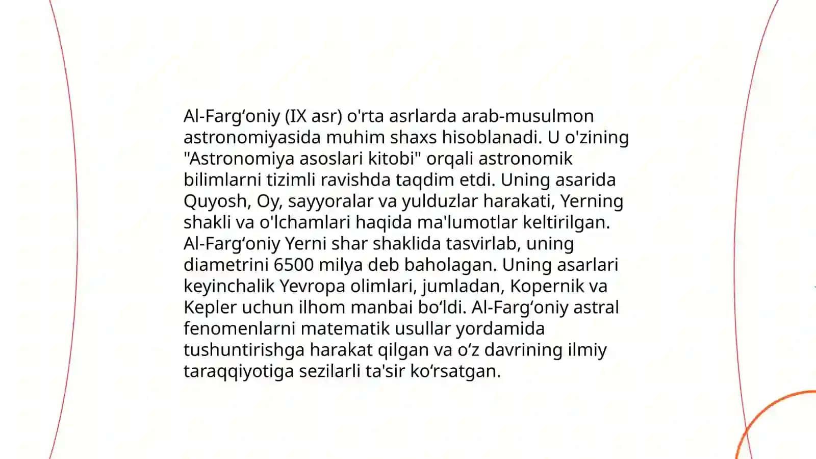 IX-XII asrlarda mamlakatimiz hududida roʻy bergan madaniy uygʻonish 4