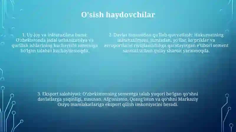 O'Zbekistonda Tsement Sanoatining Istiqbollari 4