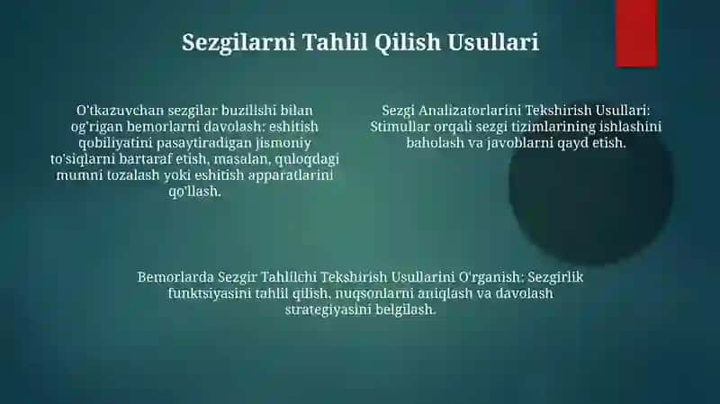 O'tkazuvchan Sezgilar Buzilishi: Tashxis & Xususiyatlar 4