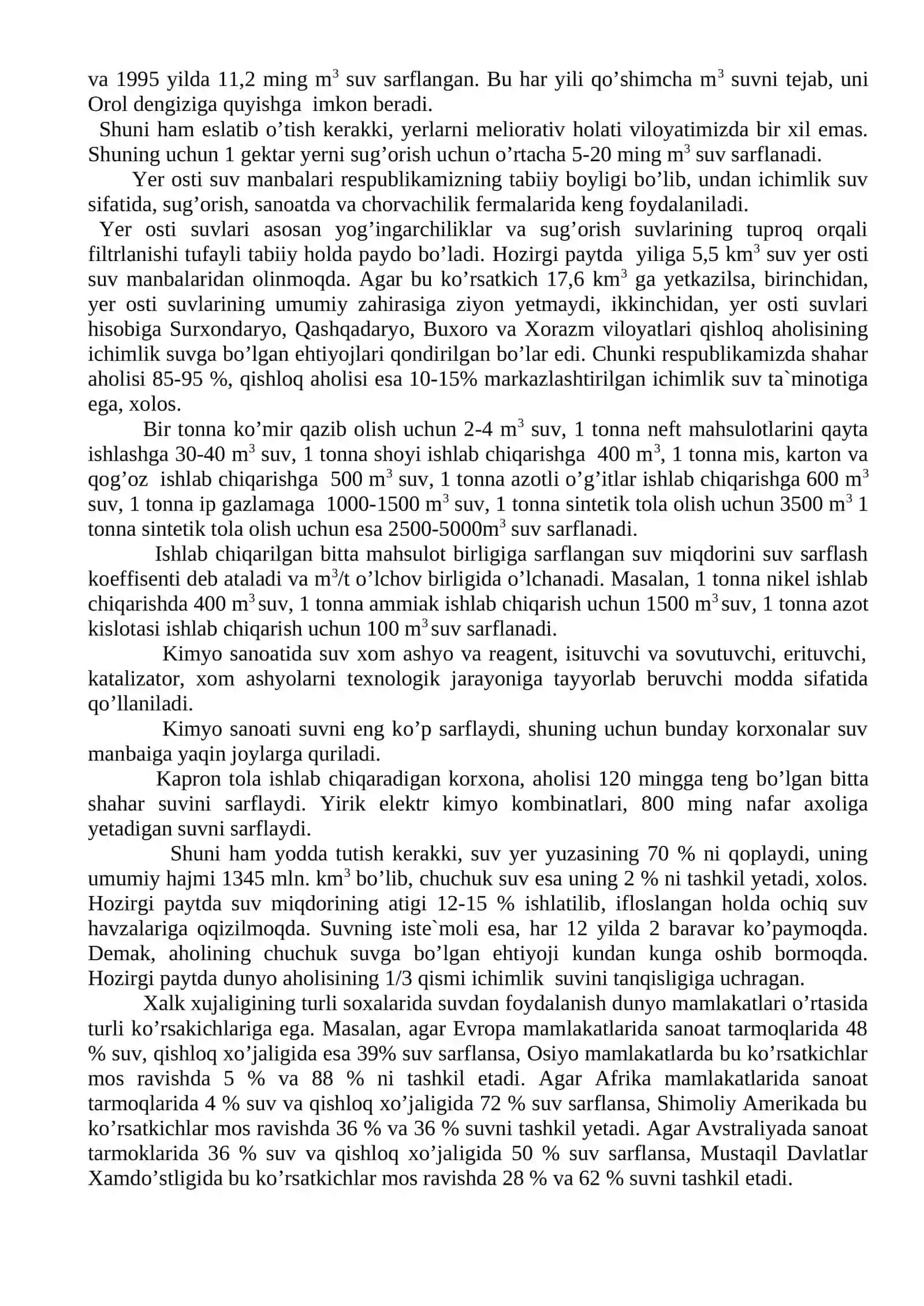 Gidrosfera va uni muhofaza qilish 4