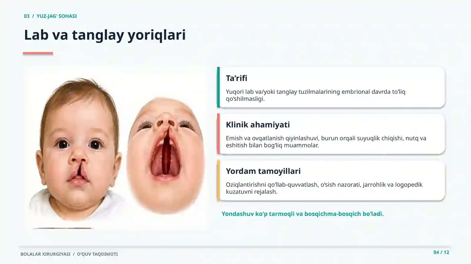 Bolalarda bosh va bo`yin tug`ma nuqsonlari 4