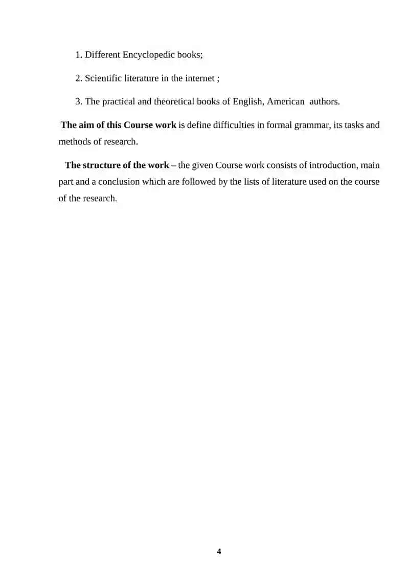 Formal Grammars in Natural Language Processing 4
