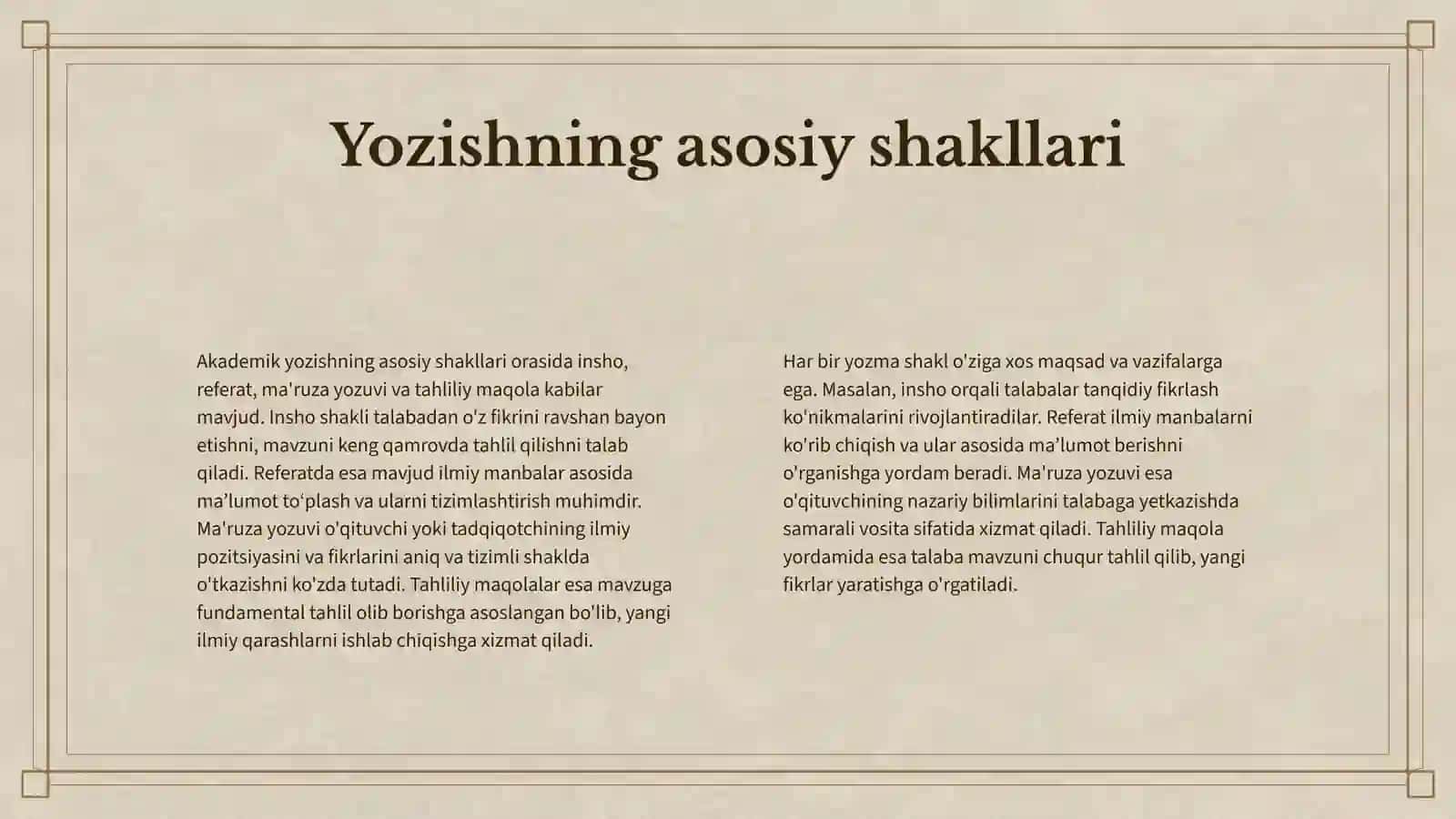 Akademik Yozish 4