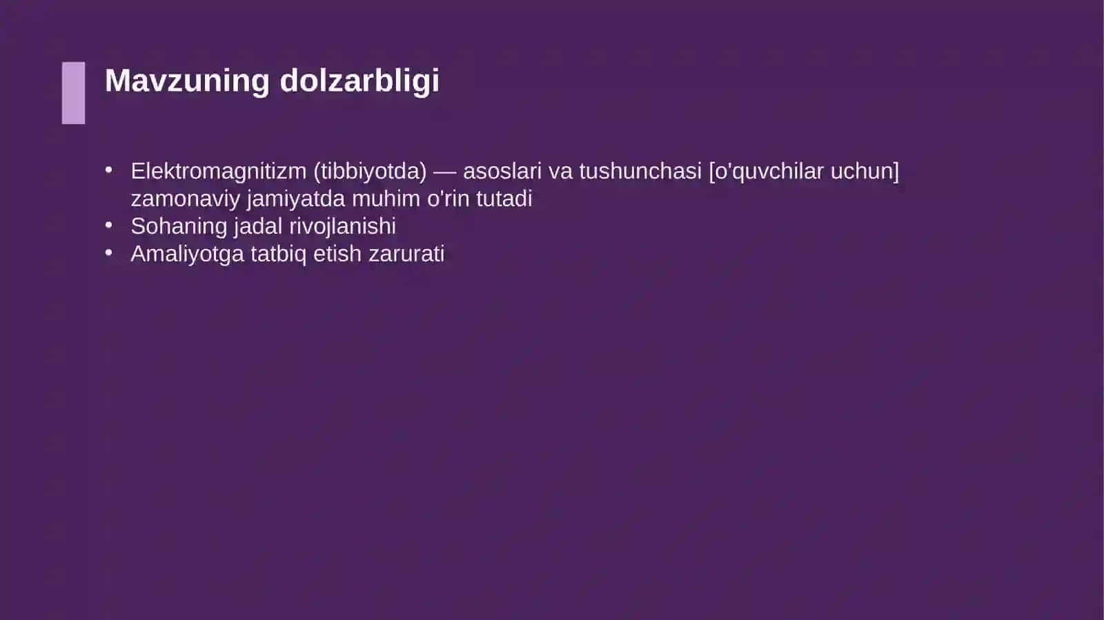 Elektromagnitizm (tibbiyotda) — asoslari va tushunchasi [o'quvchilar uchun] 4