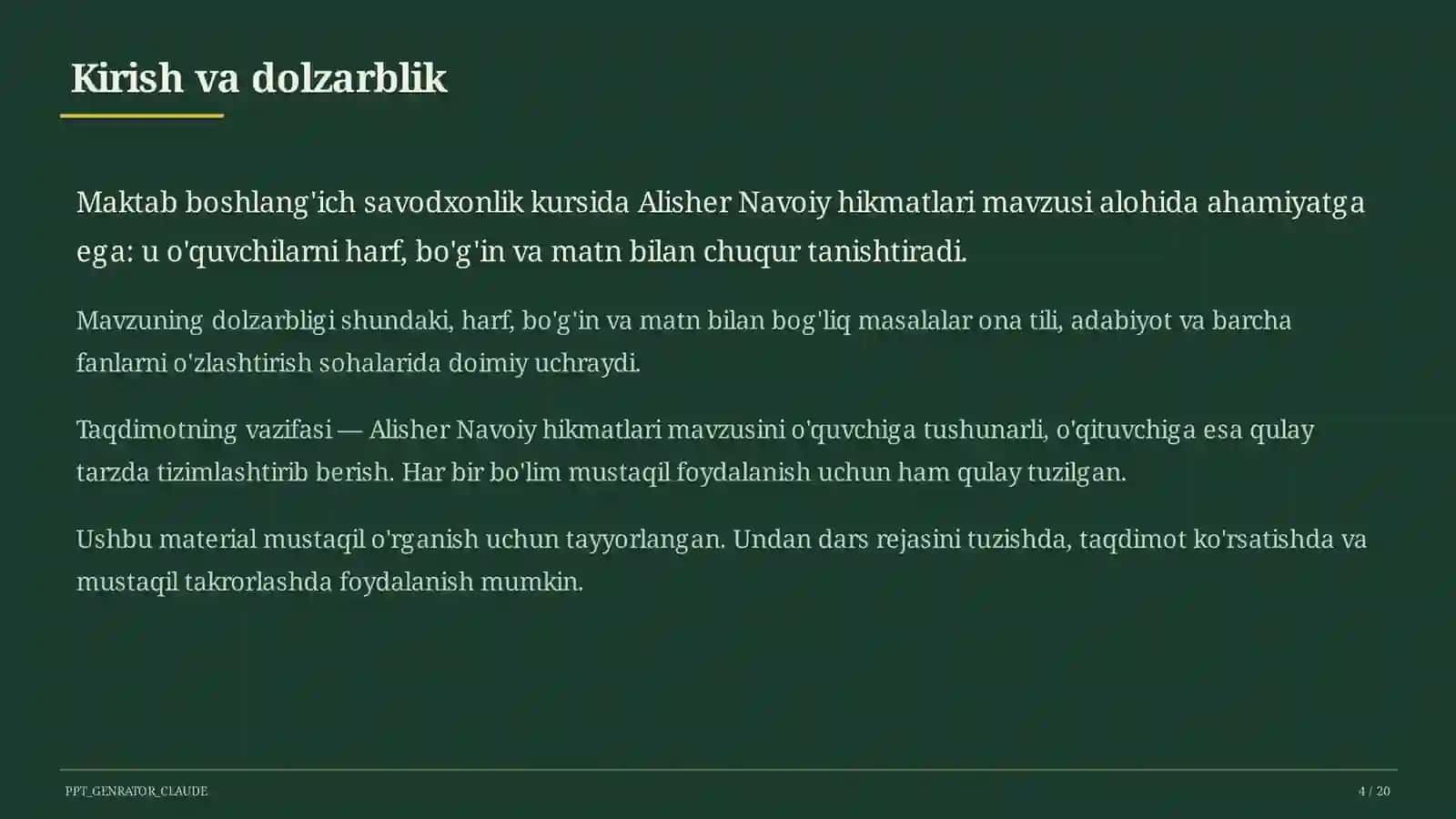 Alisher Navoiy hikmatlari (3-sinf) 4