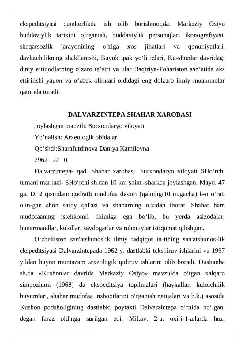 Dalvarzintepa 4