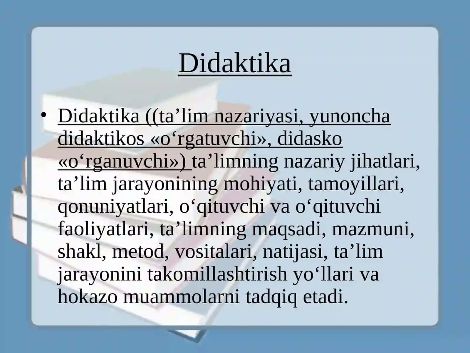 Pedagogika fanining predmeti va uning vazifalari 4