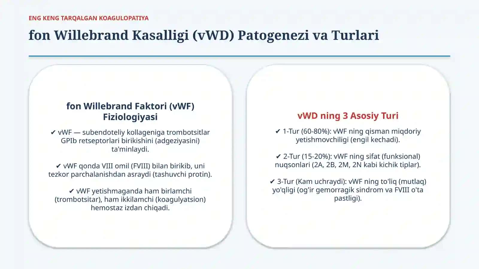 Qon ivish omillarining tug‘ma kasalliklari — 15 slayd 4