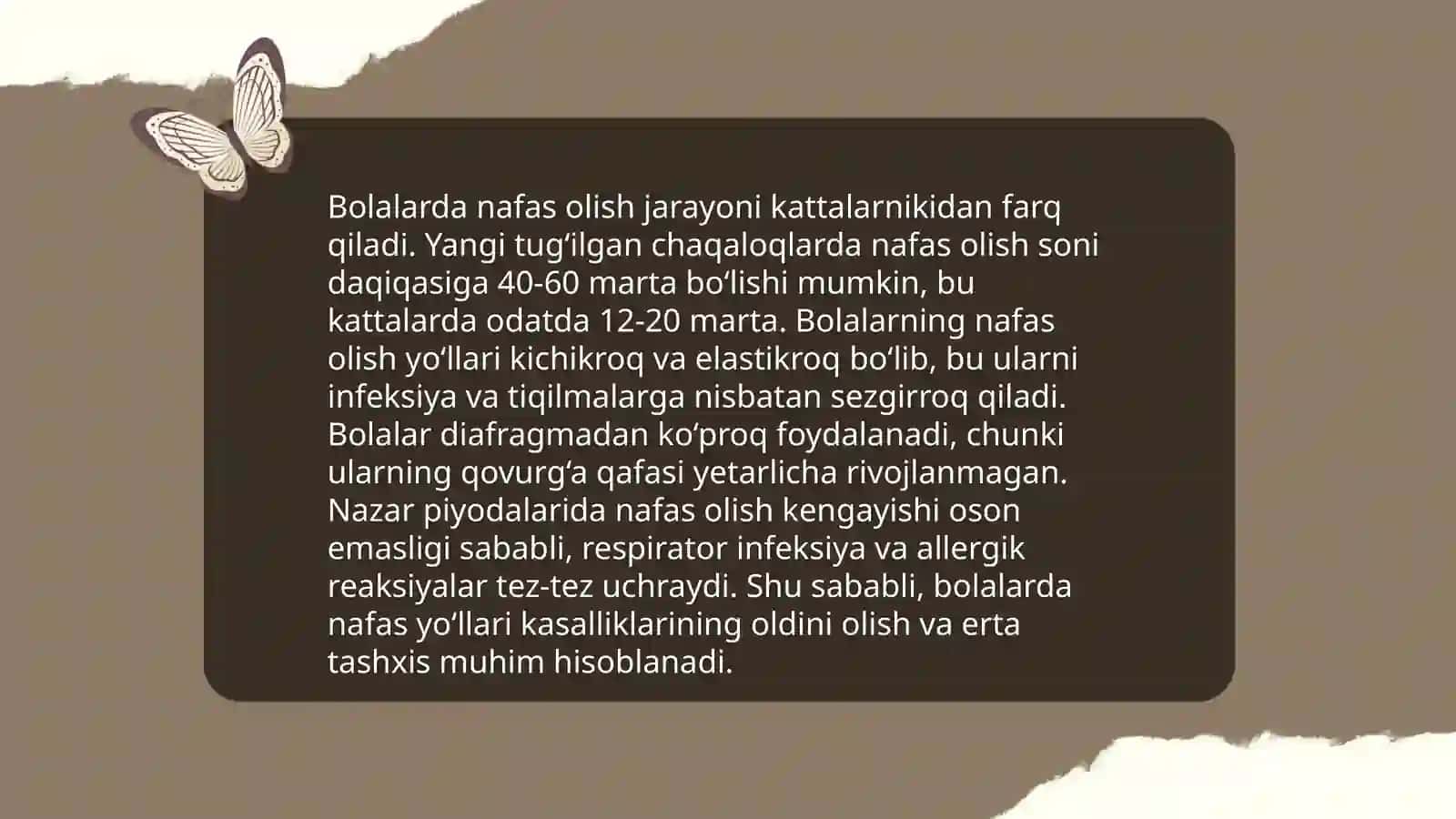Nafas tizimining yoshga oid fiziologiyasi va gigiyenasi 4
