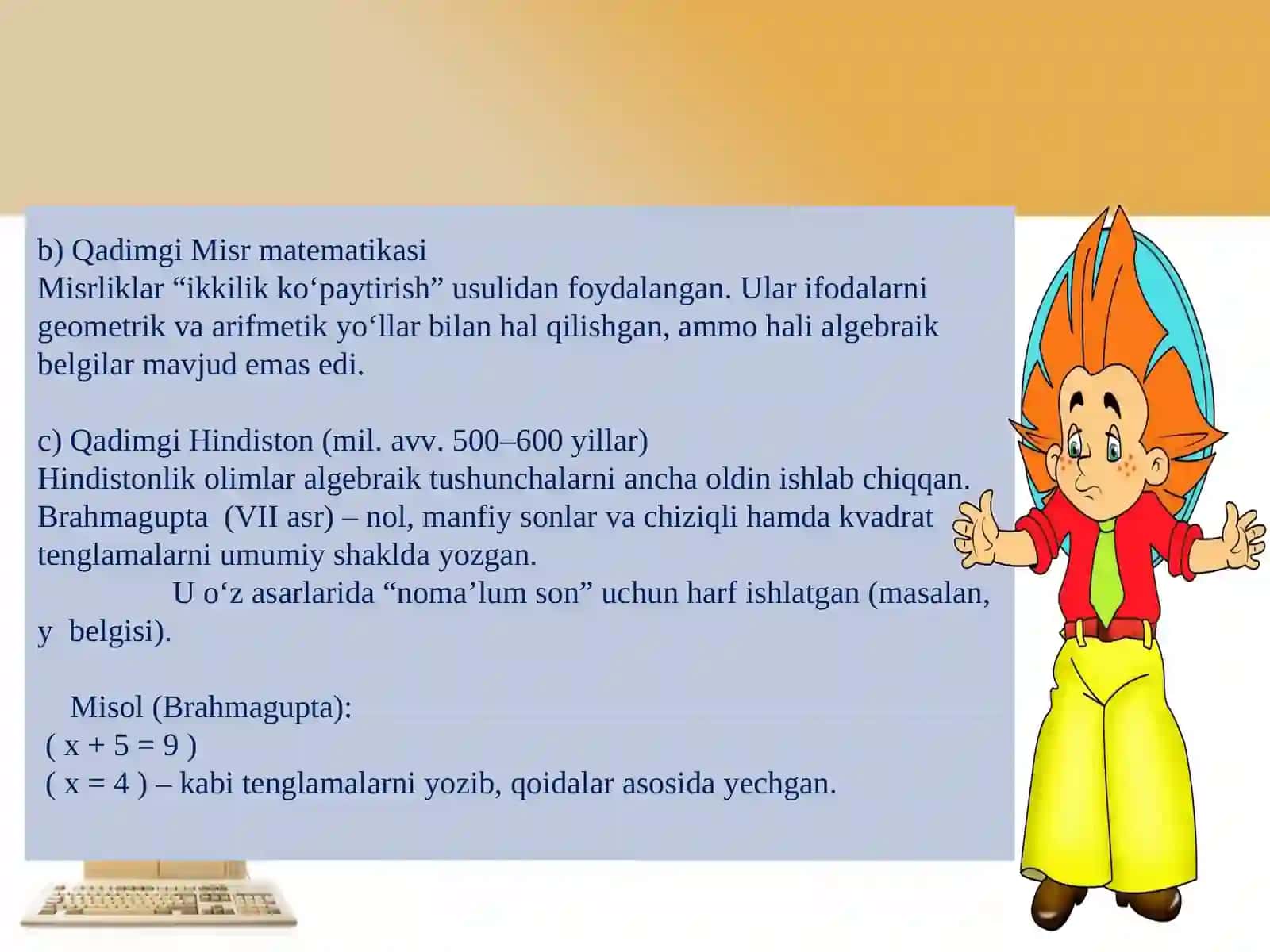 ALGEBRA FANINING VUJUDGA KELISHI VA RIVOJLANISHI 4
