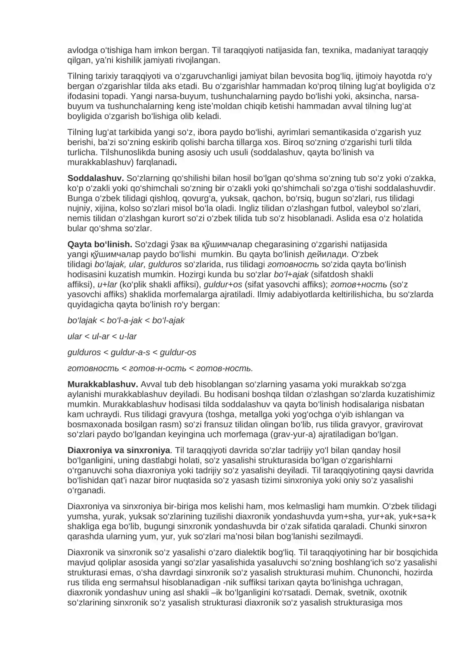 3-MA’RUZA. TILLARNING PAYDO BO‘LISHI VA TARAQQIYOTI 4