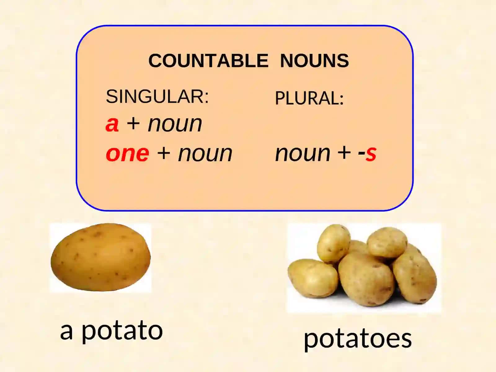 COUNTABLE NOUNS 4